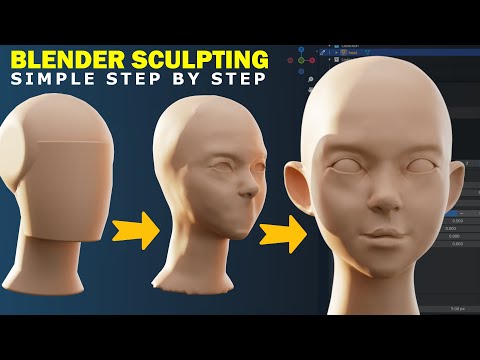 Blender: Sculpt A Female Head For Beginners