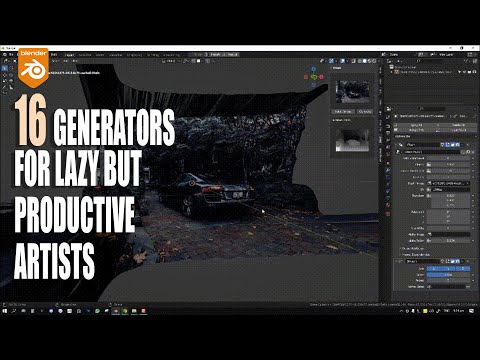 16 generators for lazy but productive blender artist