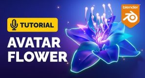 Blender Glowing Flower Animation Tutorial | Polygon Runway