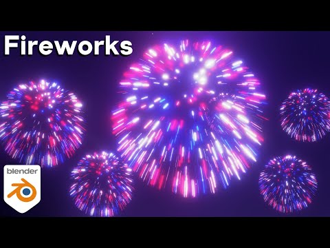 Creating Fireworks for New Years 🎆 (Blender Tutorial)