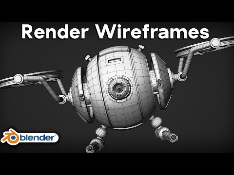 How to Render Wireframe Previews in Blender (Tutorial)