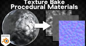 How to Texture Bake Procedural Materials in Blender (Tutorial)