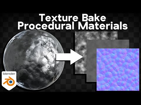 How to Texture Bake Procedural Materials in Blender (Tutorial)