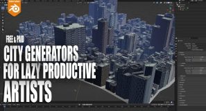 How productive Artists Make busy Metro Cities in blender