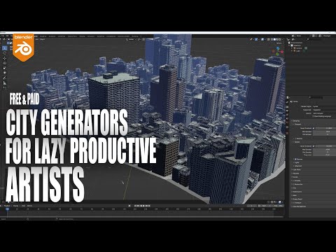 How productive Artists Make busy Metro Cities in blender