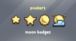 How I Made Pixelart Moon Sub Badges – Aseprite Tutorial