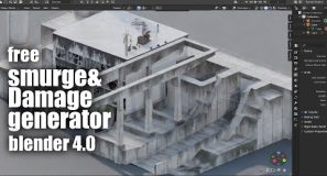 Free Smudge and damage Generator for blender 4 0