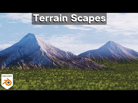 Creating Realistic Landscapes in Blender 🏔️ (Terrain Scapes Addon Review)