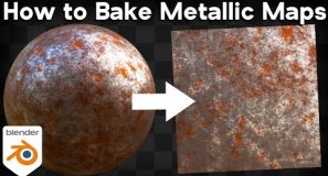 How to Bake Metallic Maps (Blender Tutorial)