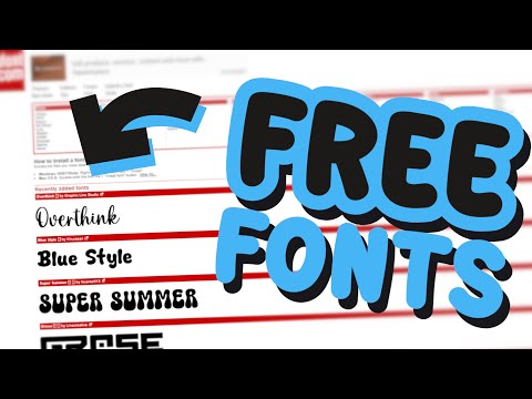 4 New Free Fonts of the Week! (free for commercial use)
