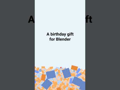 On January 2nd Blender turns 30! Celebrate the freedom to create with a donation on fund.blender.org