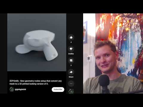 3d printing effect with blender