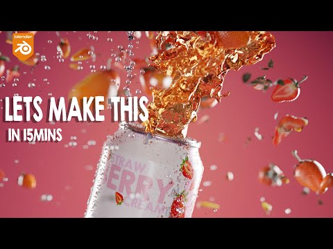 lets make a beverage commercial in blender
