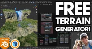 FREE Blender Geometry Nodes TERRAIN GENERATOR – Easy Terrain from Simple Geometry!