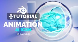 Blender Animated AI Assistant Icon Tutorial | Polygon Runway