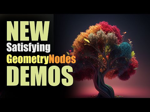 Top Most satisfying geometry nodes demos of this week