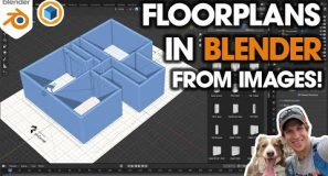 The EASIEST Way to Create Floor Plans FROM IMAGES in Blender!