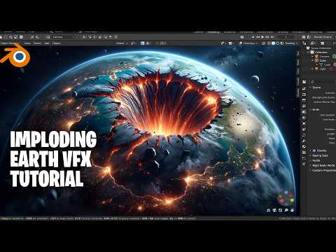 imploding earth blender vfx tutorial
