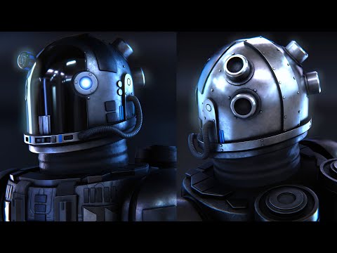 Sci-Fi Robot Concept Art (Blender 3d Character)