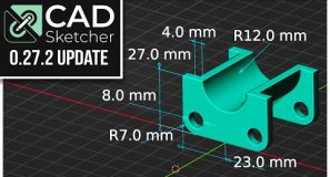 CAD Sketcher 0.27.2 Update & Hidden Features…
