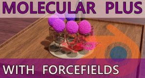 Molecular Plus Simulation With Effector Groups   Blender Rookie