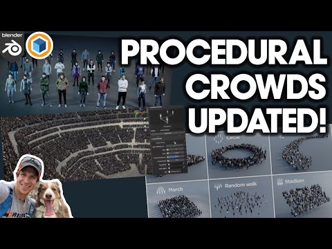 Procedural Crowds for Blender UPDATED! What’s New?