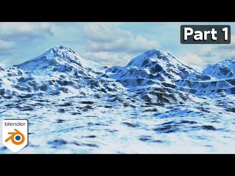 Realistic Snowy Mountains 🏔️ Part 1 (Blender Tutorial)