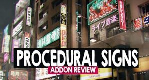 BLENDER procedural signs addon review and how to use