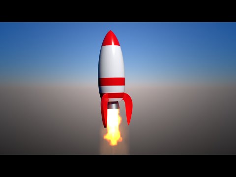 Blender Tutorial Day #60 – Making Fire For Rocketship