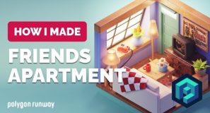 Friends Living Room in Blender – 3D Modeling Process | Polygon Runway