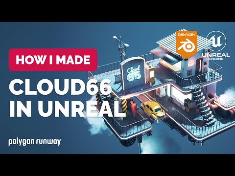 Cyberpunk Level in Unreal Engine 5 and Blender – Modeling Process | Polygon Runway