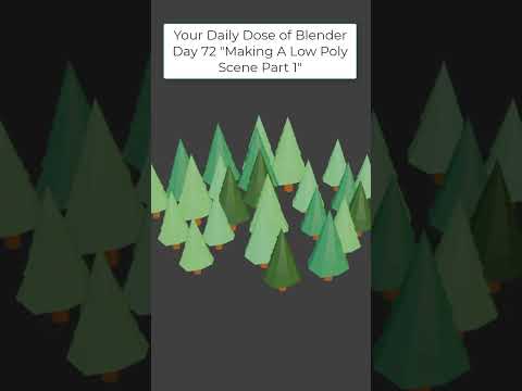Blender Tutorial Day #72 – Making A Low Poly Scene Part 1