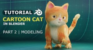 3D Cat | YT Blender Series | Part 2 – Modelling