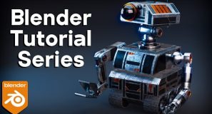 Sci-Fi Construction Robot – Blender Tutorial Series (Course Trailer)