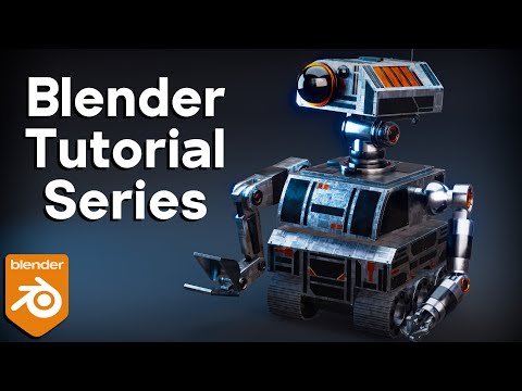 Sci-Fi Construction Robot – Blender Tutorial Series (Course Trailer)