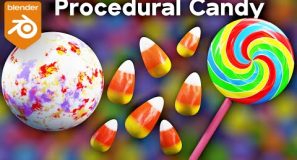 3 Procedural Candy Materials 🍭 (Blender Tutorial)