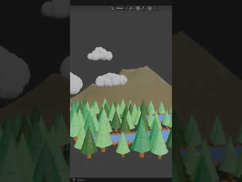 Blender Tutorial Day #75 – Making A Low Poly Scene Part 5