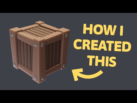 How I Created A Stylized Crate Model in Blender Eevee