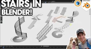 How to Create 10 Kinds of STAIRS in Blender!