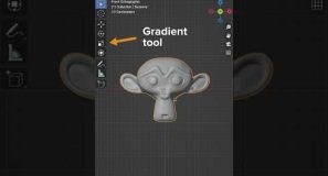 Do you use Blender’s gradient tool? It’s perfect for clowning around 🤡 #b3d #blender3d #blender