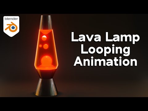 Lava Lamp – Relaxing Animation Loop (Blender)
