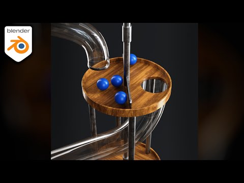 Ball Tube Slide – Satisfying Looping Animation (Blender)