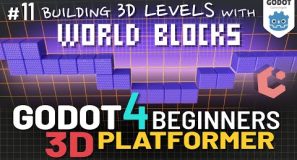 Godot 4 3D Platformer Lesson #11: Building 3D Levels with World Blocks & GridMap!