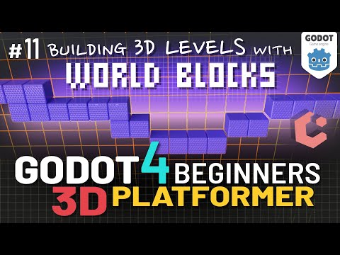 Godot 4 3D Platformer Lesson #11: Building 3D Levels with World Blocks & GridMap!