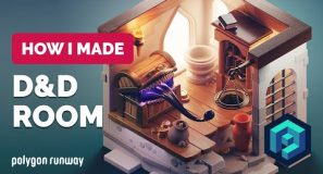 Dungeons and Dragons Diorama in Blender – 3D Modeling Process | Polygon Runway