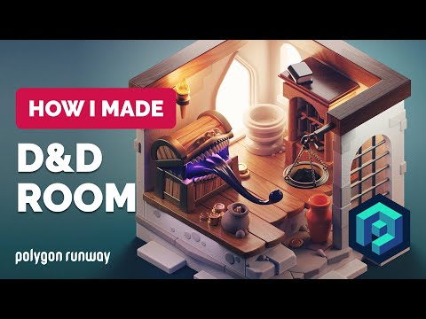 Dungeons and Dragons Diorama in Blender – 3D Modeling Process | Polygon Runway