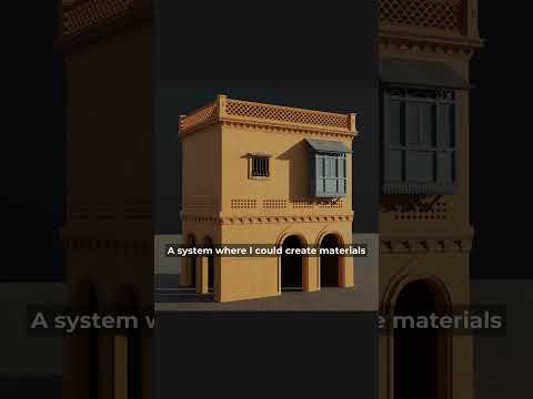 Learn how to texture a realistic building in #blender3d  #b3d  #3d #tutorial #shorts