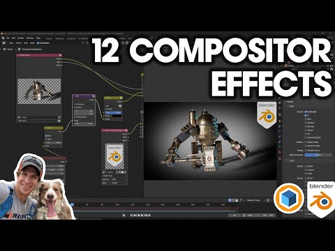 12 Awesome COMPOSITOR EFFECTS for BLENDER!
