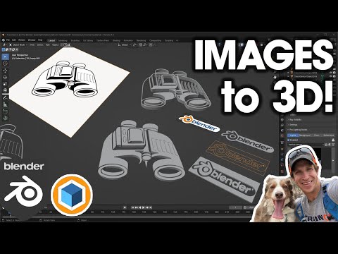 3D Objects from 2D Images Quickly in BLENDER!