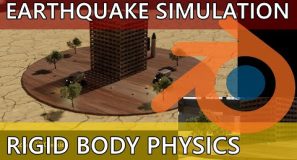 Earthquake Simulation Rigid Body Physics Blender
